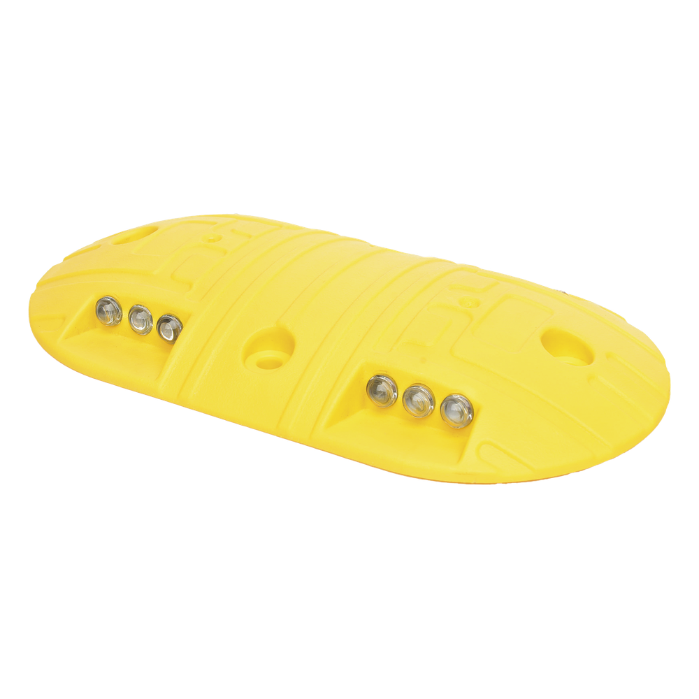Boya D / Plastico Duradero / Amarilla / 4 Orificios / LEDS REFLEJANTES / 20 Toneladas.