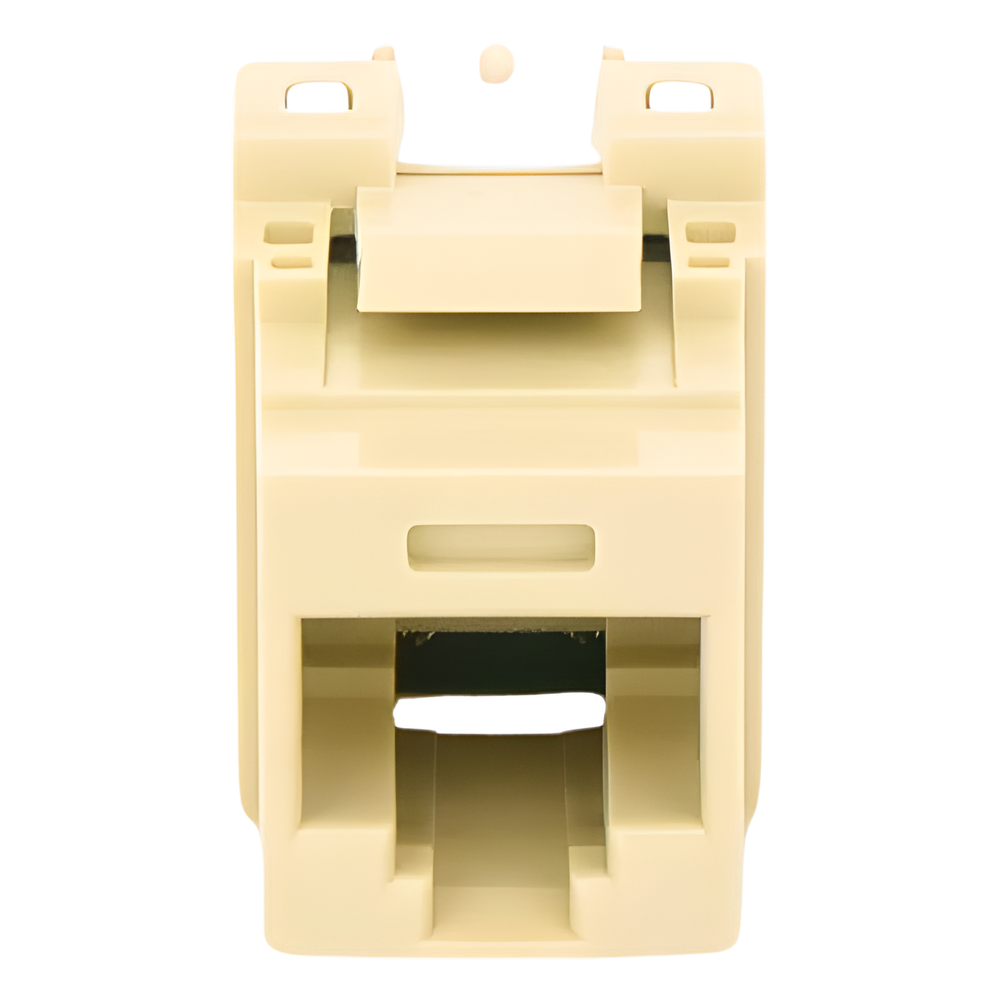 Conector Jack Estilo 110 (de Impacto), Tipo Keystone, Categoría 5e, de 8 Posiciones y 8 Cables, Color Marfil