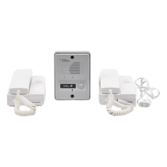 Kit de Audio Portero con 2 Auriculares y Frente de Calle