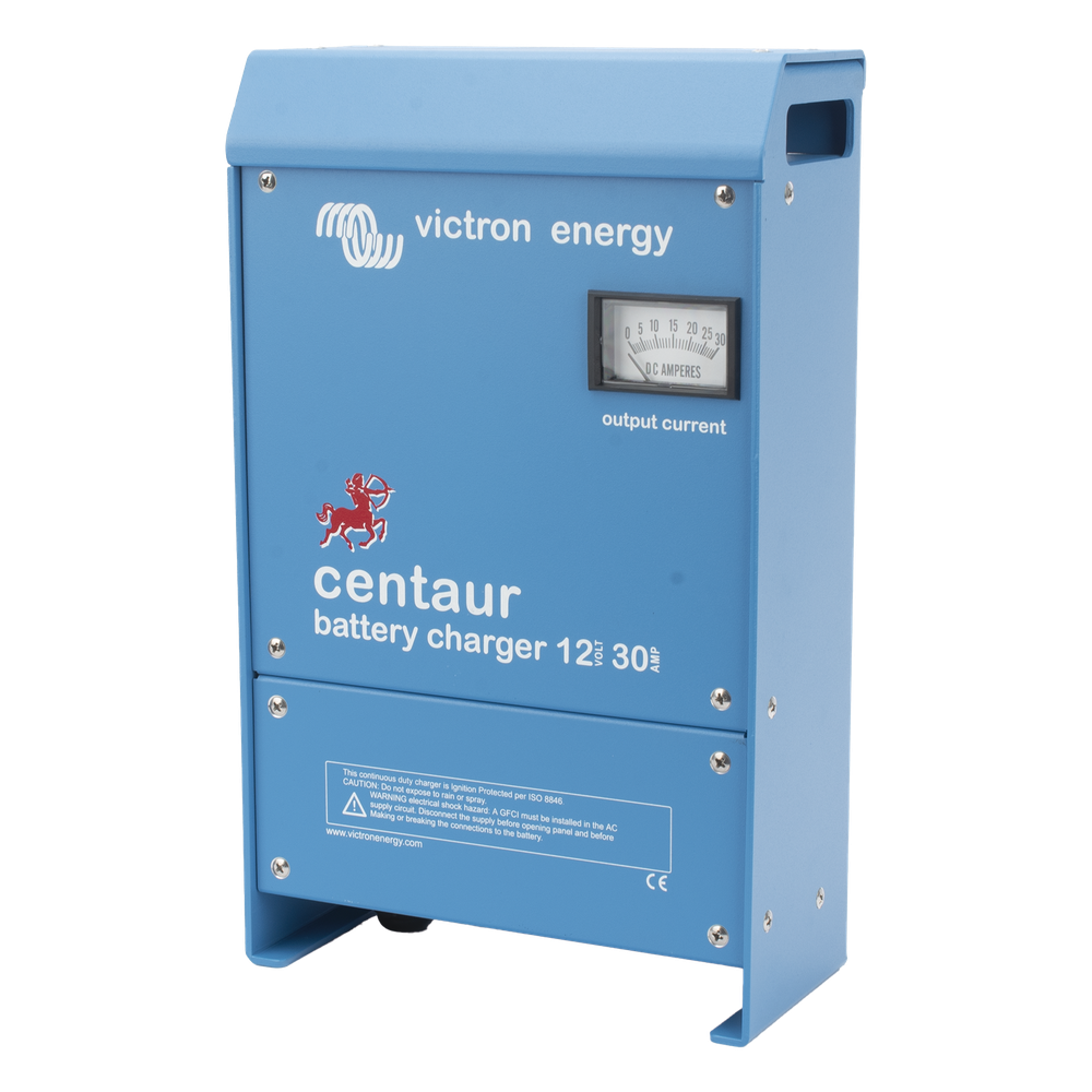 Cargador de Batería Centaur / Tecnología de Alta Frecuencia / Modelos 12-24 VDC / Carga 3 Etapas / 3 Salidas / Protección IP21