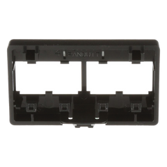 Placa de Mobiliario Modular Estándar, Salidas Para 4 Puertos Mini-Com, Color Negro
