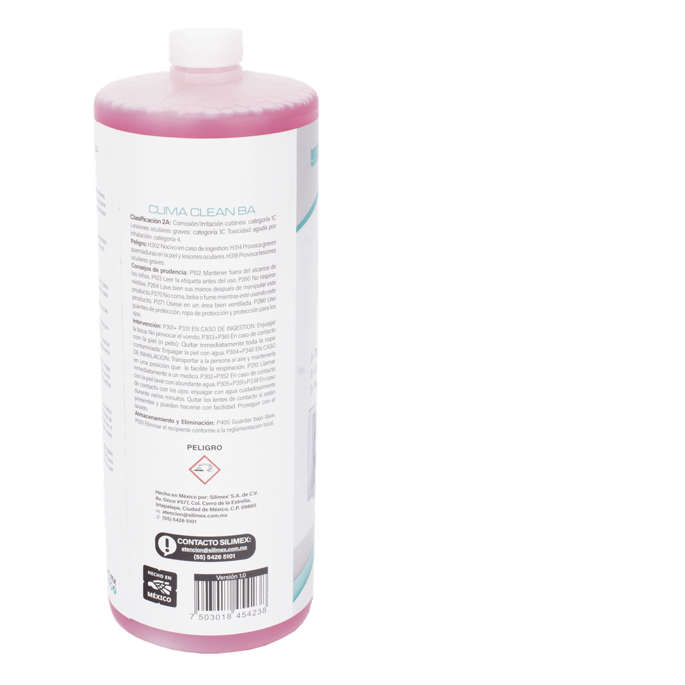 CLIMA CLEAN BA Limpiador Espumoso, Biodegradable y a Base de Acida que Garantiza una Limpieza Profunda y Profesional en Serpentines de Minisplits, Mejorando su Eficiencia y Prolongando su Vida Útil