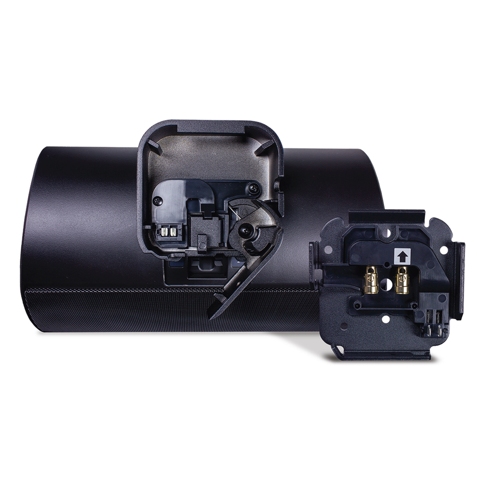 Altavoz Exterior | 2 Vías | Controlador de 6,5" |  Tweeter de 1" |  Radiador que Mejora los Graves | Tecnología de Montaje de Bloqueo Rápido | 120 W | 8&Omega; | Negro
