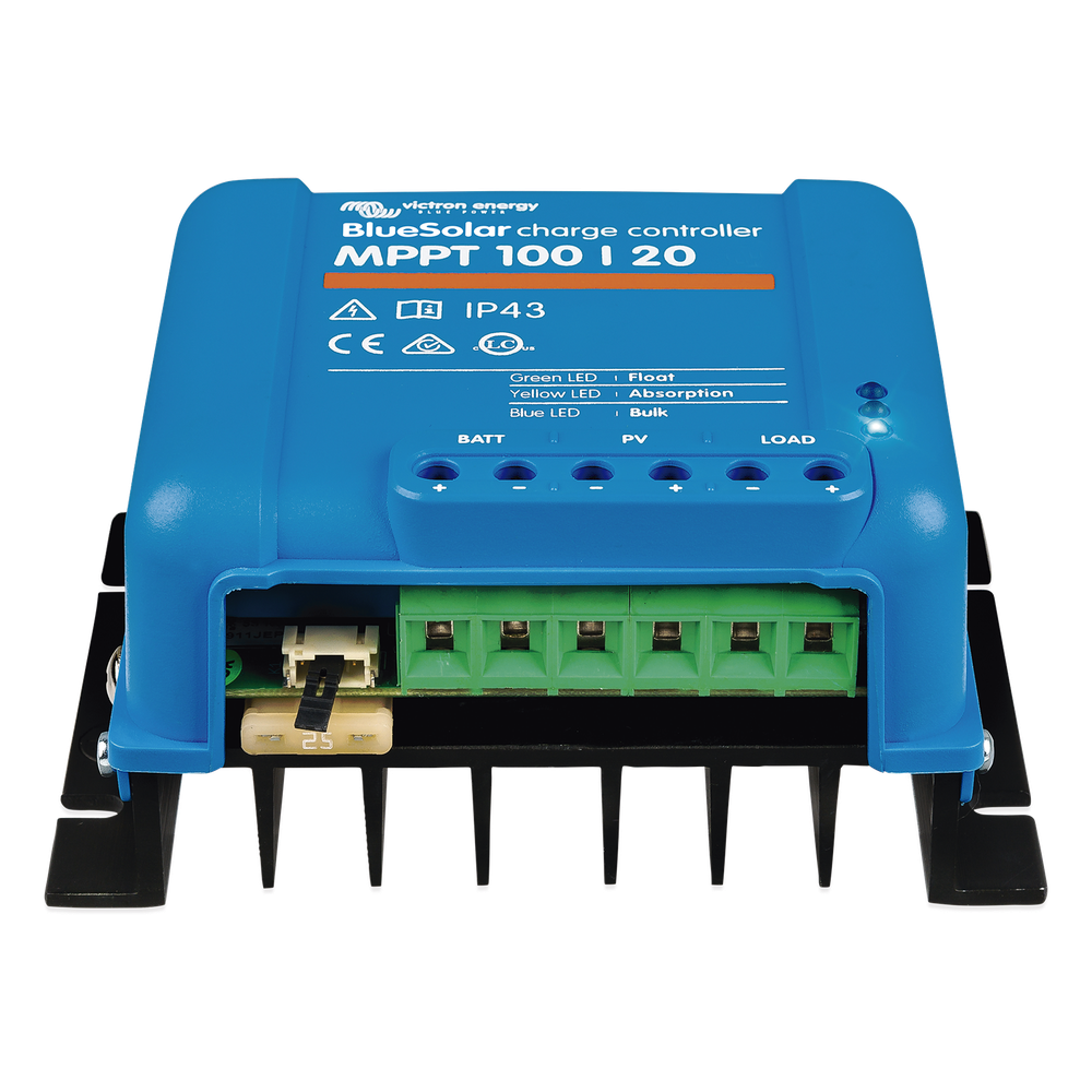 BlueSolar MPPT 100/20. Controlador Solar MPPT 20A, Voltaje Selección Automática: 12/24/48 Vcc.
