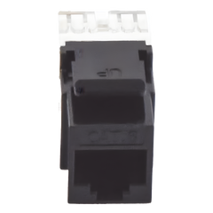 Módulo Jack Keystone Cat6 con Terminación en Ángulo 180 - Color Negro
