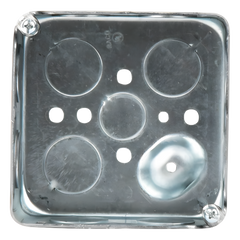 Caja Cuadrada 4 x 4"/Profundidad  1- 1/2"/ 11 Entradas de 3/4" y 1 de 1/2".