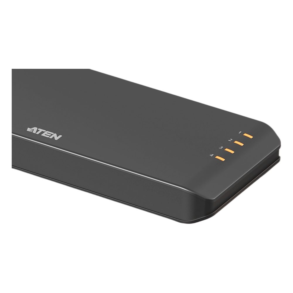 4-Port True 4K HDMI Splitter Essentials | 1 Entrada 4 Salidas HDMI | True 4K 3840 x 2160 @ 60Hz 4:4:4 | HDR10+ | HDCP 2.2 | EDID Sync | 18 Gbps | USB-C Alimentación | Plástico