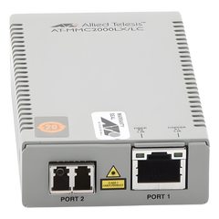 Convertidor de medios Gigabit Ethernet a fibra óptica, conector LC, monomodo (SMF), versión TAA (Trade Agreement Act), 10 km