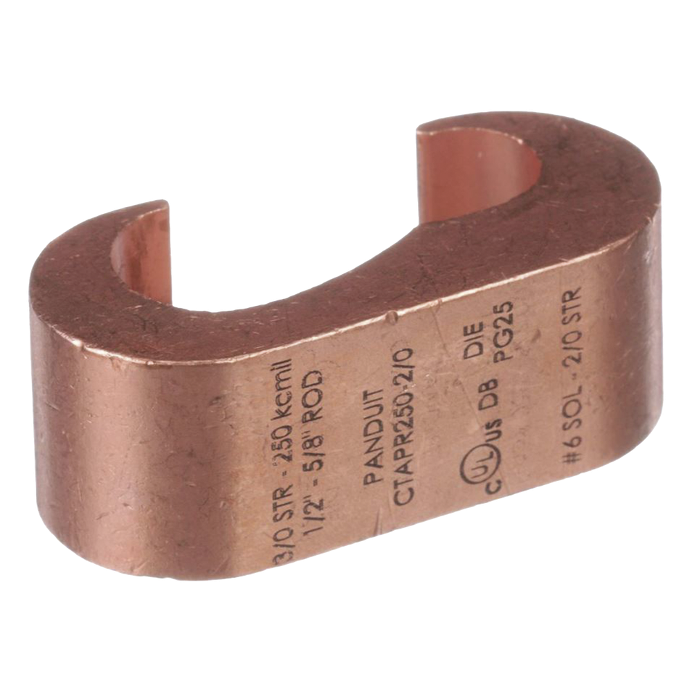 Conector de Conexión Tierra tipo "E" para Conductor de Cobre 3/0 Awg - 250Kcmil, 1 Pieza