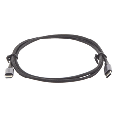 Cable USB-C a USB-C | 1 Metro (3.28 Pies) | Transferencia de Datos de 480 Mbps | Carga Rápida de Hasta 60W | QC 4.0/3.0/2.0 | PD3.0 | FPC | AFC | Protección Integrada | Caja de Aluminio | Nylon Trenzado | Color Negro