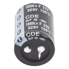 Capacitor 18000uF a 25 V. Para Fuentes Convencionales RS12A y RS20A.