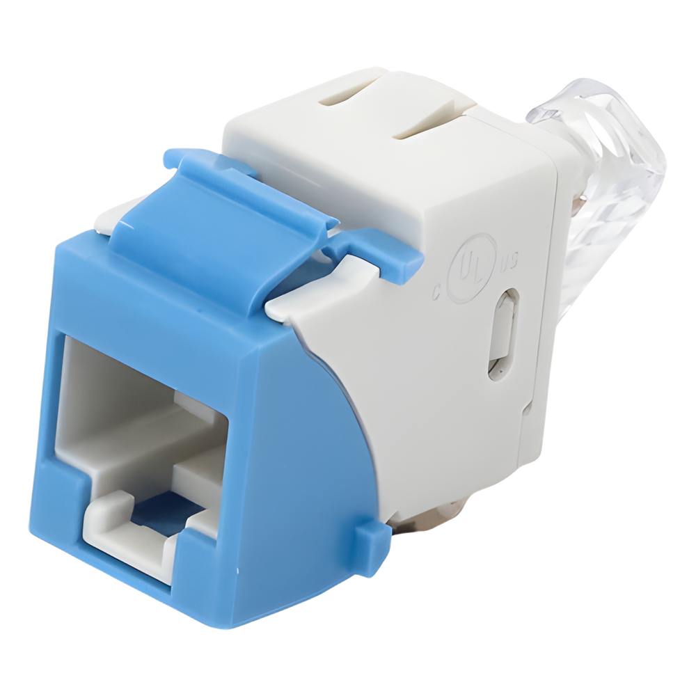 Jack Ultramax Cat6a, Utp, Tipo Keystone, Color Azul, Punch Down