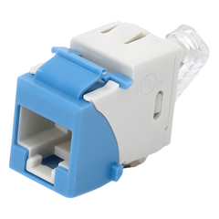 Jack Ultramax Cat6a, Utp, Tipo Keystone, Color Azul, Punch Down
