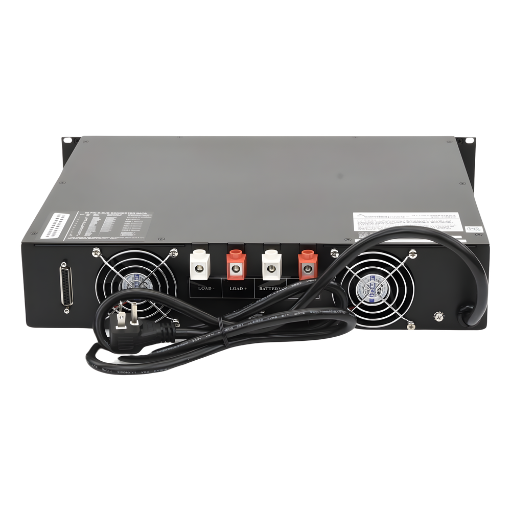 Fuente de Poder Conmutada 13.8V, 40A, Instalación en Rack con Cargador de Baterías