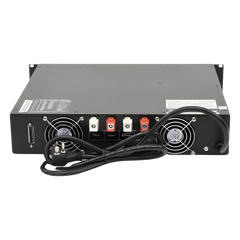 Fuente de Poder Conmutada 13.8V, 40A, Instalación en Rack con Cargador de Baterías