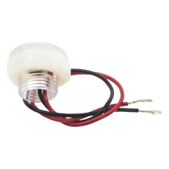Luz led marina de cortesía serie Newt, emite luz de color blanco de 45 lúmenes, para uso exterior e interior, fabricado bajo norma de protección IP67.
