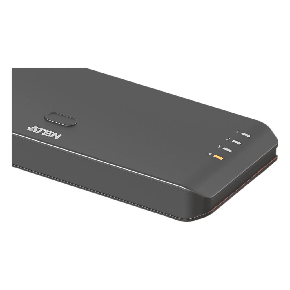 Switch HDMI 4 Puertos True 4K Essentials | RapidSync™ | HDR10+ | HDCP 2.2 | Control por Botón e IR | LPCM 7.1 | Diseño Compacto