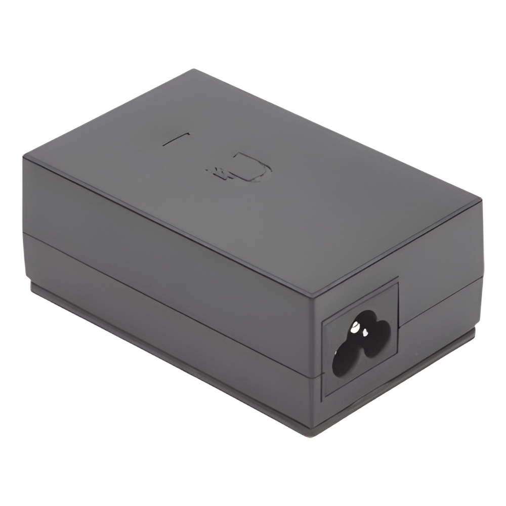 Adaptador PoE Ubiquiti de 48 VDC, 0.5 A, Fast Ethernet (10/100 Mbps)