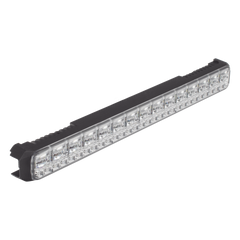 Luz Auxiliar de 45 LED, Top Rojo, Tricolor Rojo/Azul/Blanco, 11.42", Lente Transparente, SAE