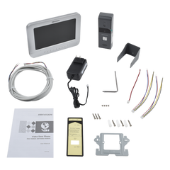 Kit de Videoportero Analógico con Pantalla LCD a Color de 7" / Frente de Calle para Exterior IP65 / Salida de Relevador
