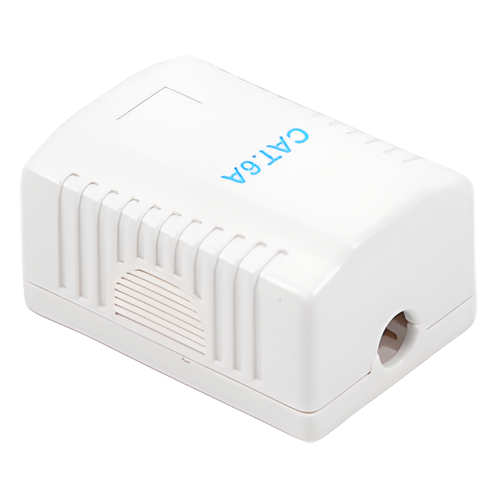 Caja de Pared con 1 Puerto, Incluye 1 Jack UTP Cat6A