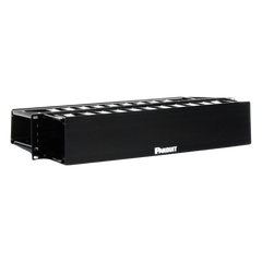 Organizador de Cables Horizontal PatchLink, Doble (Frontal y Posterior), Para Rack de 19in, 2UR