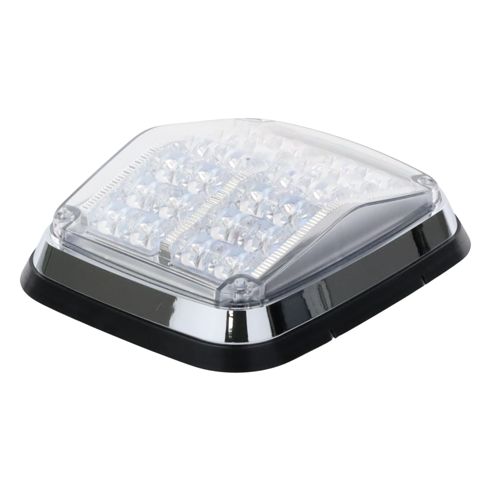 Luz de advertencia de 8 X 6", Color Rojo / Claro, SAE,  IP67, Ideal para Ambulancias