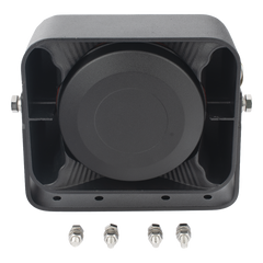 Bocina Compacta de Uso Rudo, 100 Watts de Potencia, Ideal para Vehículos de Encubierto, 8 Ohms de Impedancia