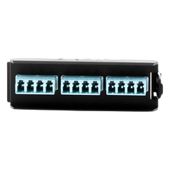 Placa Acopladora LightVerse, 6 Conectores Dúplex LC/UPC, Acepta hasta 12 Fibras Multimodo OM3 y OM4 (No Shuttered)