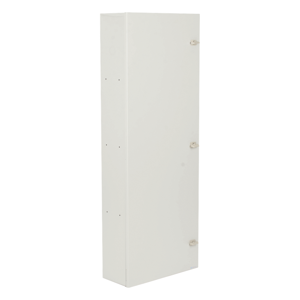Gabinete para instalación de 4 Baterías , Fabricado en Lámina Galvanizada, Accesorios para poste (No incluidos)