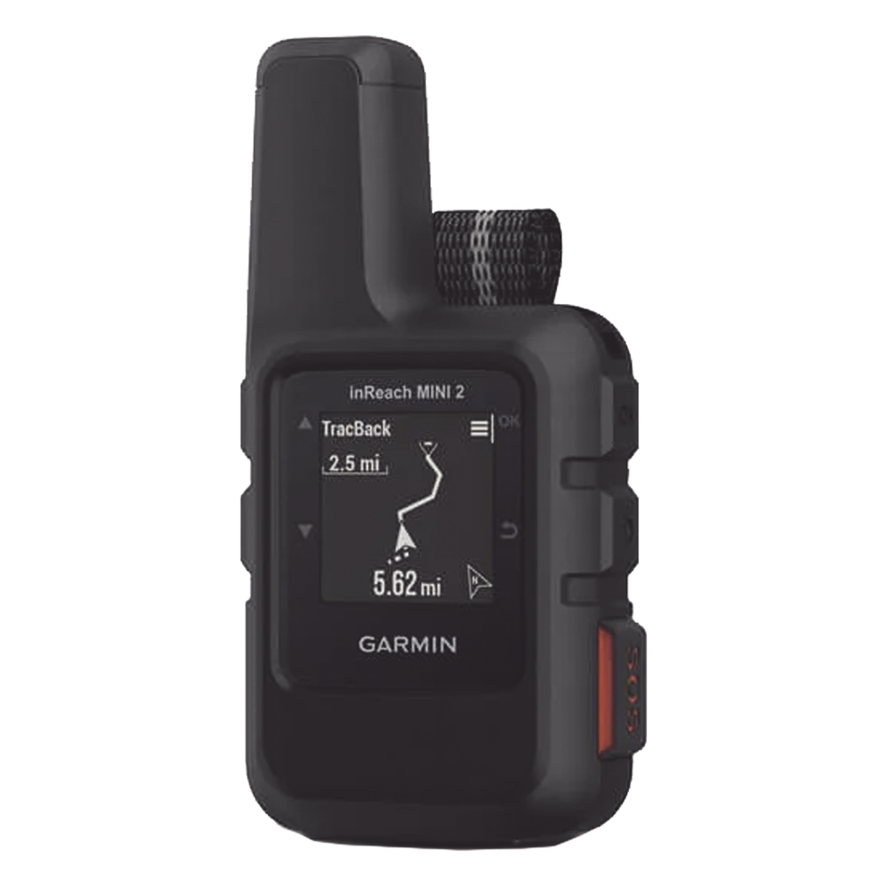 GPS portátil inReach® Mini 2 / Pantalla Monocroma Transflectiva 23 x 23 mm / Resolución 176 x 176 píxeles / Batería Recargable de Iones de Litio / Autonomía Hasta 14 Días / Resistencia al Agua IPX7 / Conectivi