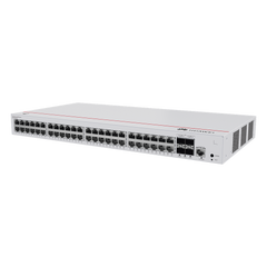 Switch de Acceso Gigabit Administrable PoE Capa 2 / 48 puertos 10/100/1000 Mbps (PoE) / 4 Puertos 1GE SFP Uplink / ERPS / IMGP Snooping / DHCP Snooping / PoE Perpetuo / 380W / Administración Nube Gratis