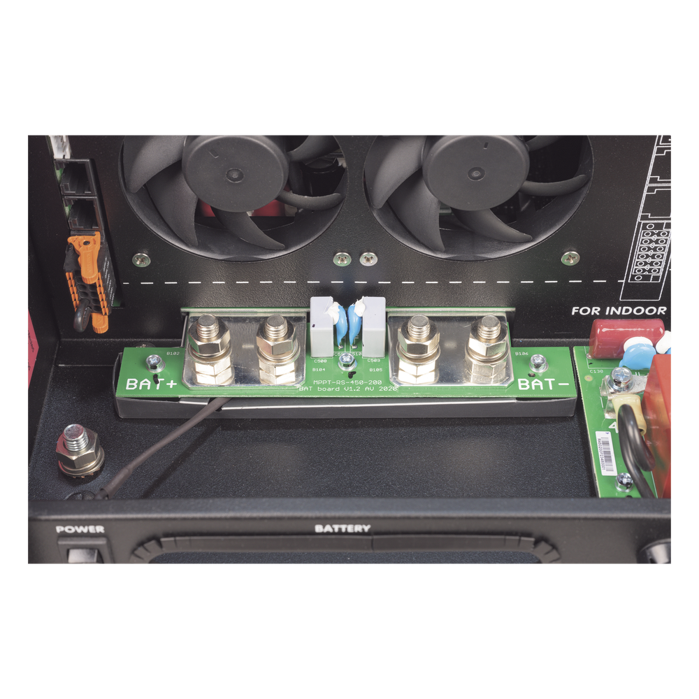 SmartSolar MPPT RS 450/200-MC4. Controlador Solar MPPT 200A, Voltaje: 48 Vcc. Para uso con Inv. Cargadores Victron