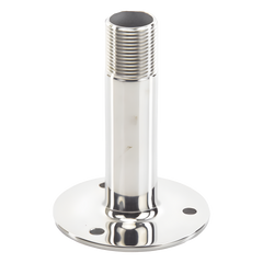 Montaje Recto de Acero Inoxidable / de 4 pulgadas de Alto y 3 de Base / Rosca 1-1/4