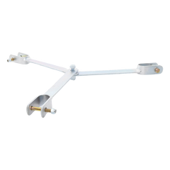 Brida para sujeción de retenida compatible con tramos STZ45, Galvanizado electrolítico.