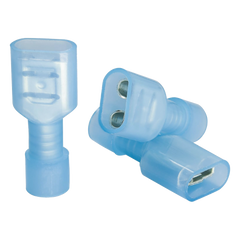 Terminal hembra aislada completa para cables 16 -14 AWG / Venta de bolsa en 25 piezas