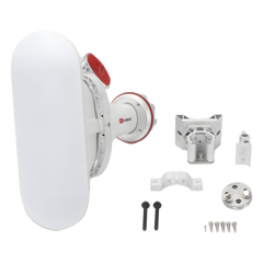 Antena asimétrica de 90° (90°H 25°V) 16 dBi tipo cuerno 5180-6000 MHz altamente eficiente, sin cables, sin pérdidas, sin lóbulos listas para TwistPort, Montaje mejorado