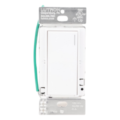Apagador electrónico Sunnata de encendido y apagado, 8 A en iluminación y motores de 1/4 HP a 120 V, requiere neutro, color blanco brillante, para sistema RadioRA 3