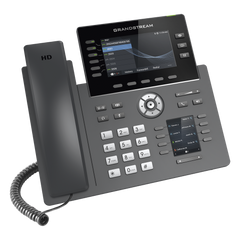 Teléfono IP Wi-Fi, Grado Operador, 6 líneas SIP con 6 cuentas, pantalla a color 4.3", puertos Gigabit, Bluetooth, PoE, codec Opus, IPV4/IPV6 con gestión en la nube GDMS