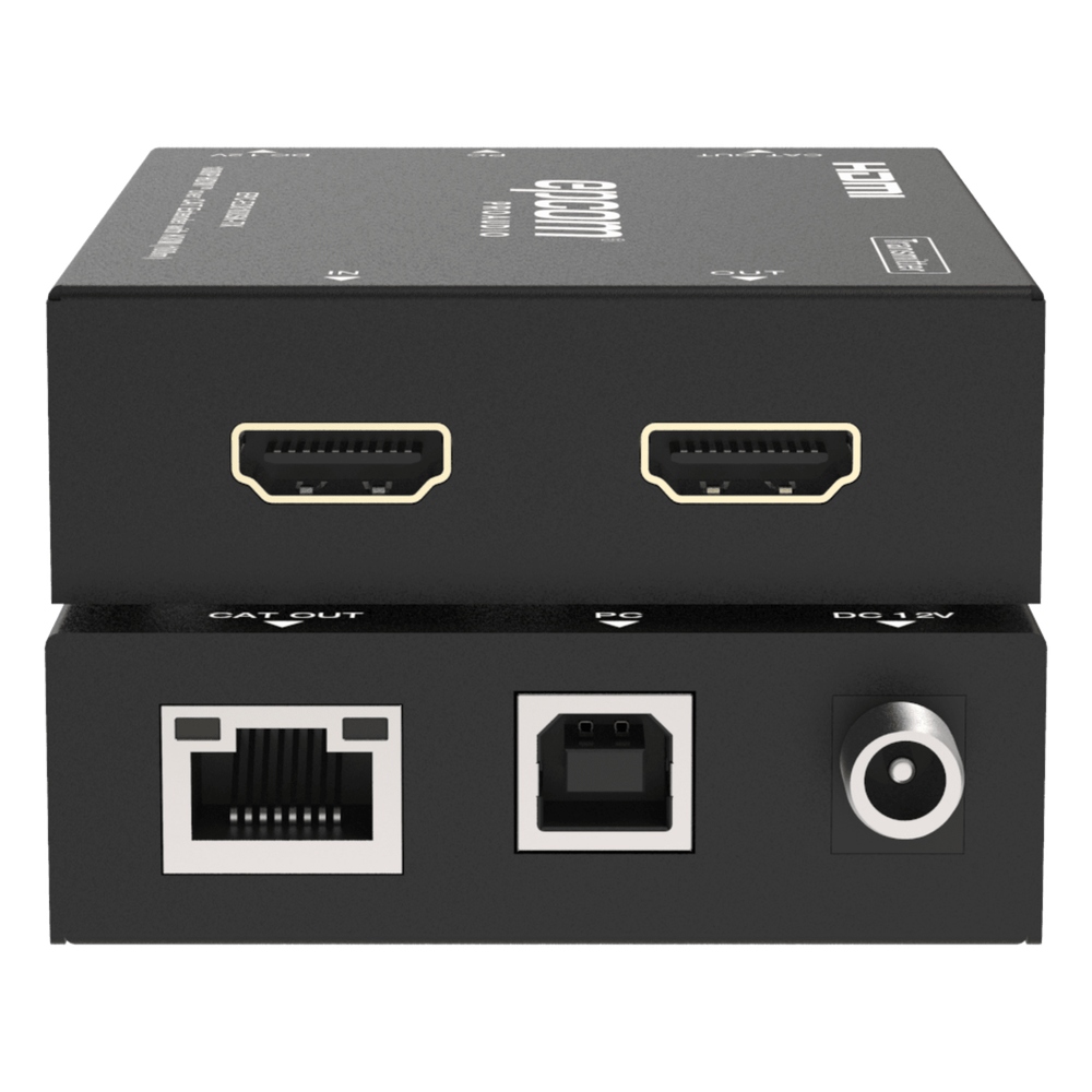 Extensor HDMI | Soporta KVM | Transmisión hasta 100 m | Cable CAT6 |  1080P@60Hz | Copia EDID automática | Sin compresión ni retraso | PoC