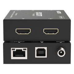 Extensor HDMI | Soporta KVM | Transmisión hasta 100 m | Cable CAT6 |  1080P@60Hz | Copia EDID automática | Sin compresión ni retraso | PoC