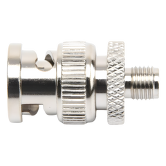 Adaptador en Línea de Conector SMA Hembra a BNC Macho, Níquel/ Oro/ Teflón.