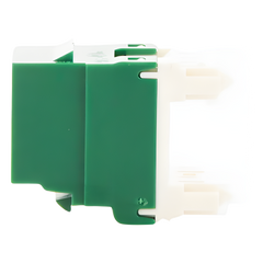 Conector Jack Estilo 110 (de Impacto), Tipo Keystone, Categoría 6, de 8 Posiciones y 8 Cables, Color Verde