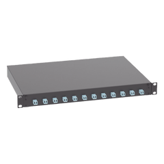 Distribuidor de Fibra Óptica, Con 12 Conectores LC Duplex (24 Fibras), Para Fibra Multimodo OM3/OM4, 1 UR