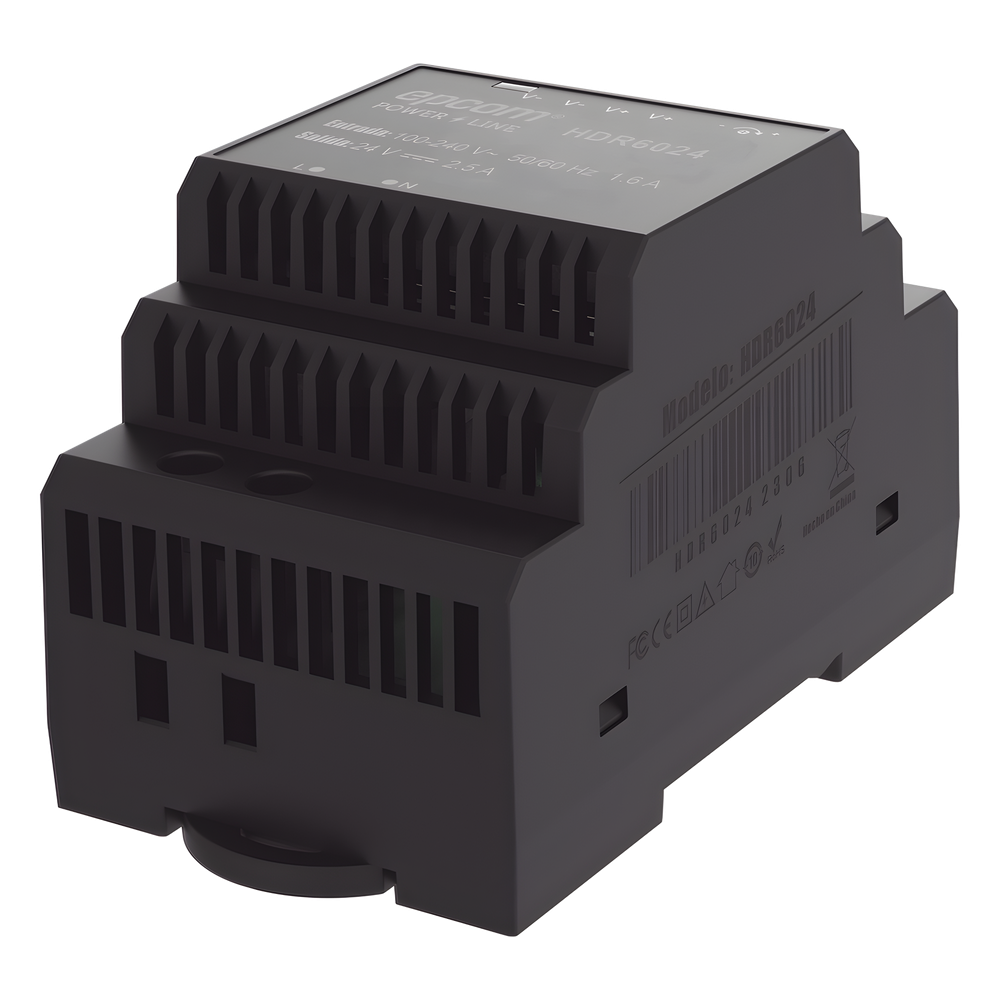 Fuente de Poder Industrial Entrada: 100-240 Vca / Salida: 24 Vcc/ 2.5 A/ 60 W/ Riel Din