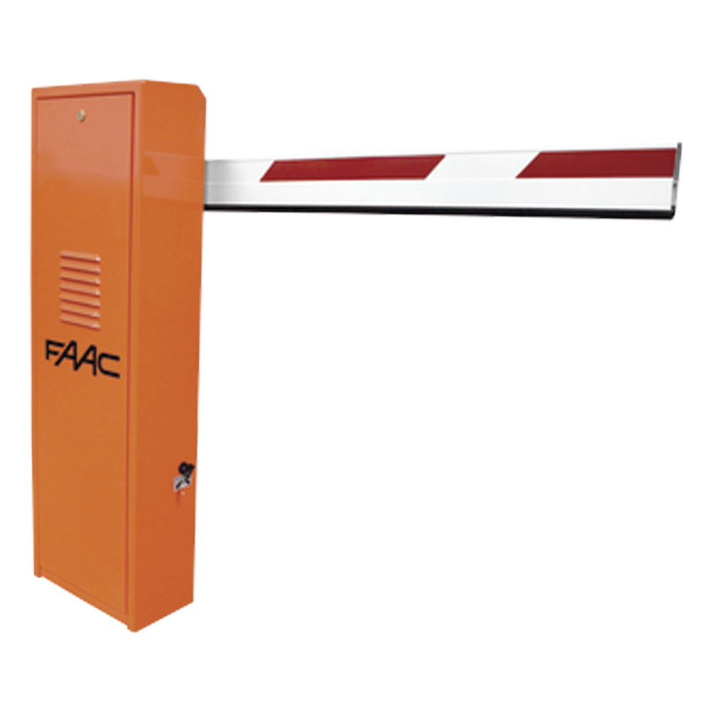 Kit de Barrera FAAC 620 RPD con Pluma Rectangular sin Iluminación / Equipo Hidráulico de Uso Intensivo / Hasta 2 Millones de Ciclos Antes de Presentar una Falla Severa