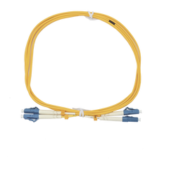 Jumper de Fibra Óptica Duplex, Monomodo, con Conectores LC/UPC-LC/UPC, 2 Metros (6.56 Pies)