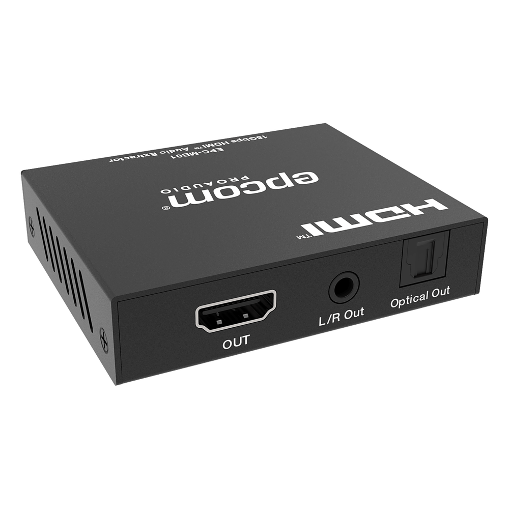 Extractor de Audio HDMI | 18 Gbps | HDCP 2.2 | Resolución 4K2K@60Hz | YUV444 | HDR 10 bits |Audio Óptico y Estéreo L/R