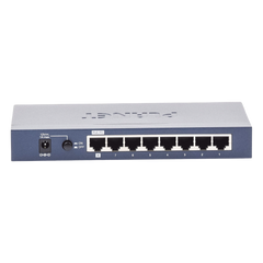 Switch Administrable de Escritorio de 8 Puertos Gigabit/ 2 Puertos SFP / 20 Gbps Switching / PoE In 802.3af/at / Dual Power DC + PoE / VLAN Q-in-Q / IPv6/IPv4/  Administración Remota con CloudNMS