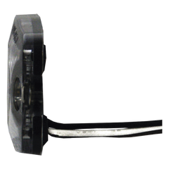 Luz Auxiliar de 3 LED, Ambar, Lente Transparente, SAE